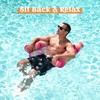 Sloosh 3 Pack 4-in-1 Inflatable Pool Floats Hammock, Water Lounges,