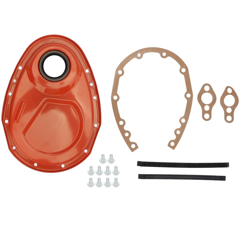 Timing Chain Cover Gasket Seal Bolts Kit Metal for SBC
