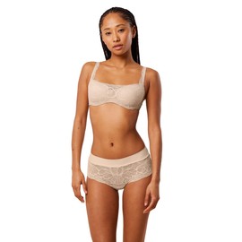 Triumph Women's Body Makeup Illusion Lace Balconette Bra, Beige (nude-beige)