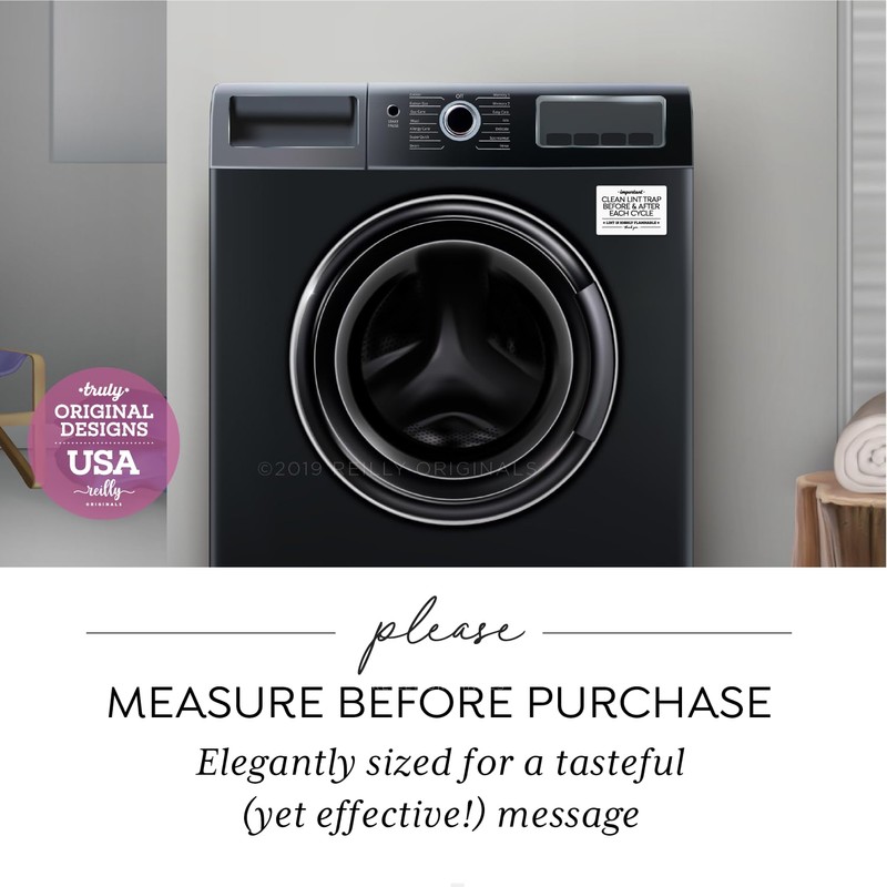 Reilly Originals 3.5x5 Inch Designer Magnet, Clean Lint Trap Before