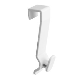 SOMA Door Hooks White 14 mm Set of 10 for Hanging, No Drilling, No Gluing