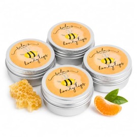 Balm's Honey Lips Kit 4 10g - Balsamo Labios Hidratante Natural Nutre y revitaliza los labios resecos - Mandarina