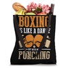 Shadow Boxing Punching Kickboxing Bag Gloves Boxer Fighting Tote Bag