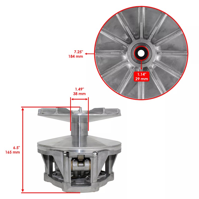 Caltric Primary Drive Clutch Assembly w/ Tool for Polaris Ranger