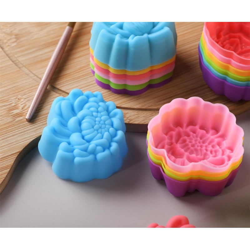 Mirenlife Reusable Silicone Baking Cups, 2 Inch Mini Size Silicone