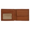 Gusti Foster Men's Leather Wallet RFID Protection Brown Leather, hazelnut,