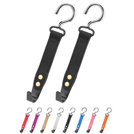 quipuda Kopfstützenhalterung Auto Haken, 2 Stücke Auto Taschenhalter, 360° Drehbare Auto Kopfstützen Haken, Zum Aufhängen von Handtasche, Geldbörsen,Einkaufstaschen (Schwarz)