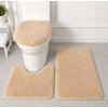 3-Piece Bathroom Rug Set for Floor Comfort – Soft Washable