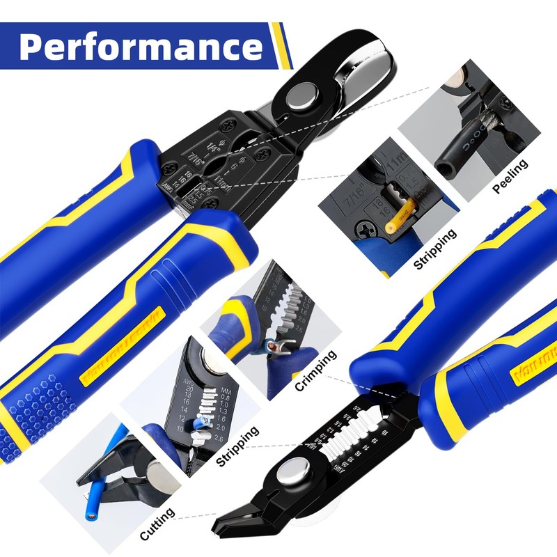 haisstronica Wire Stripper Tools Set for DIY,10-20AWG,3 Pack Manual Wire