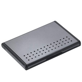 Troika Aluminium Business Card Case, Grey