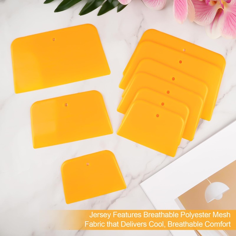 PEASUG Body Filler Spreader, 9 Pack Reusable Plastic Spreader Tool