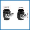 A ABSOPRO 4pcs AN4 Hex Black Car Hose Finisher Clamp