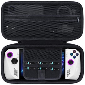 Lebakort Hard Case Compatible with ASUS ROG Ally X / ASUS ROG Ally Z1 / ASUS ROG Ally Z1 Extreme Gaming Handheld Gaming Console (Black Case)