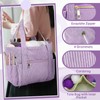 Bulyoou 2 Pcs Crochet Bag and Tote Set Corduroy Yarn