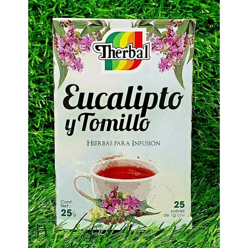 Therbal 50 Tea bags Eucalyptus & Thyme Tea / Te