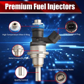 MACAX Set of 4 Fuel Injectors L3K9-13-250A FJ778 Replacement Compatible with Mazda 3 2007-2013 6 2006-2007 CX-7 2007-2012 2.3L L4 Turbo - Replaces 800-1755N 845-12105