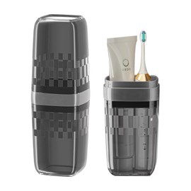 Toothbrush Covers - Travel Toothbrush Case，Electric Toothbrush - Portable Toothbrush Holder with Cover/Toothbrush Cup for Home, Shcool, Vacation and Gym (Black)