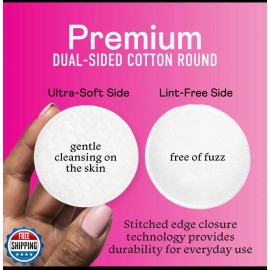 Swisspers  Swisspers Premium Cotton Rounds 100 Count 6-Pack 100% Pure Cotton