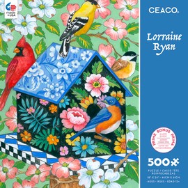 Ceaco - Lorraine Ryan - Elegant Birdhouse - 500 Piece Jigsaw Puzzle