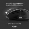 Acteck Mouse Multidispositivo Optimize Ergo MI680 / 2.4 GHz +