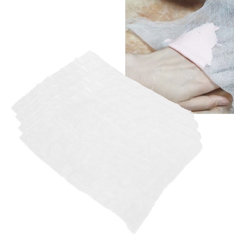 100pcs Gauze Face Mask Disposable Pre Cut Cotton Soft Facial