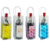 Vivo Weinflaschenkühler, Kühltaschengel, Tragetasche, Partygeschenk, Spaß, Picknick, Outdoor, eisgekühlt. blau