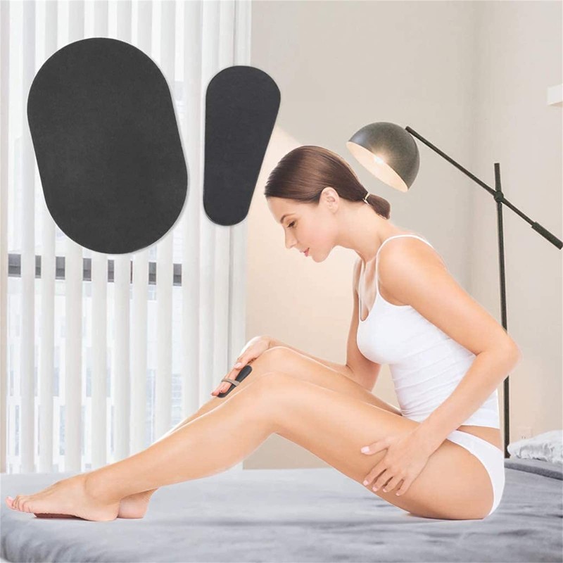 Tiuimk Set 80pcs Hair Removal Exfoliating Pads Smooth Legs Skin