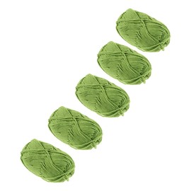 SHINEOFI Cotton Yarn 5 Rolls Knitting String Soft Chenille Yarn for Scarf Hat Toys Decorative Accessories