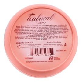 Teatrical crema facial lanolina + rosas 230 g, suaviza e hidrata piel mixta día y noche