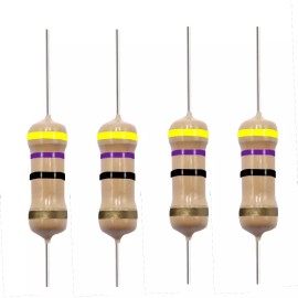 Yageo 10 Pack~100PACK  47 Ohm Ω  5% Tolerance 1/2W 0.5 Watt Carbon Film Resistor - 10 Piece