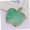 Minkissy 1pc Light Green Resin Manicure Palette Agate Gold Brim