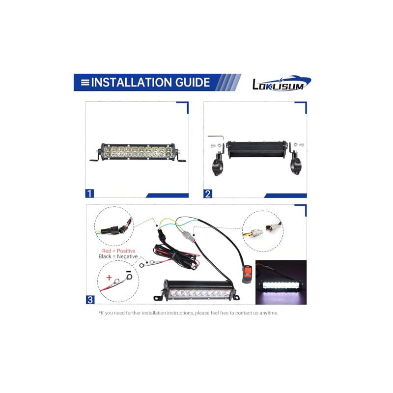 Motorcycle Headlight 60 W 2500 Lm for 22 mm 7/8