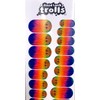 Good Luck Trolls Nail Wraps - 22-Piece Adhesive Nail Stickers Set for Adults - Rainbow Troll Design - Easy to Apply, Long-Lasting Nail Art