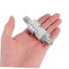 Operitacx Multi-Purpose Hydraulics Quick Connectors Steel Self-Locking Compact for Vehicle