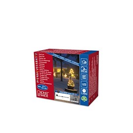 Konstsmide 4605-007 LED System Connection Cable for 350 Diodes / 35 Metres with T1.25 A Fine Fuse (2 x Replacement Fuses) 24 V External Transformer 21 VA Black Soft Cable