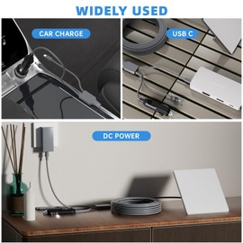 CHGRNLF Starlink Mini Cable 3 in 1 33FT/10M, 140W Input, USB C to DC Power, 12V-24V DC Car Power, Waterproof 18AWG, Works with 65W+ PD Supply
