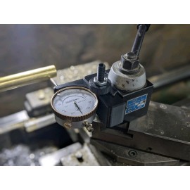 Kyle Lucy Designs Indicator Holder for AXA Lathe Quick Change Toolpost | For 3/8" Dial Indicators