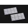 16 all purpose rubber-buffer, white, 16 mm x 16 mm