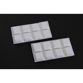 16 all purpose rubber-buffer, white, 16 mm x 16 mm