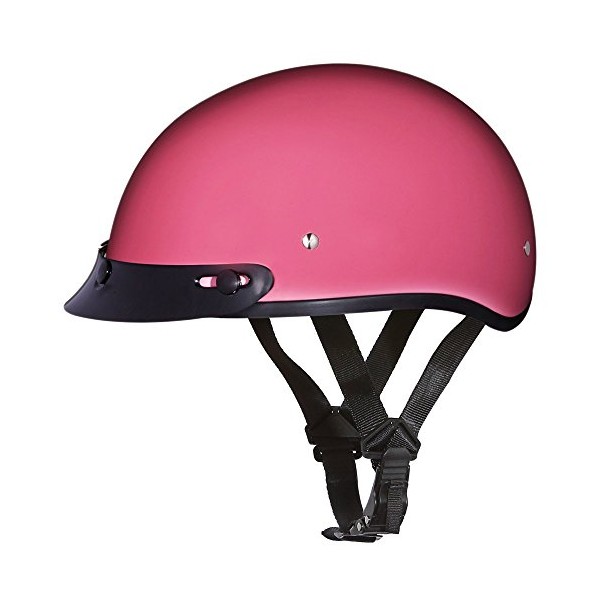 Daytona Helmets Motorcycle Helmet Half Skull Cap - Lightweight &