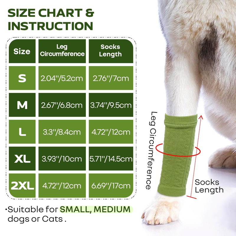 ROZKITCH Pet Dog Elbow Protector Dog Elbow Sleeve, 2PCS Front
