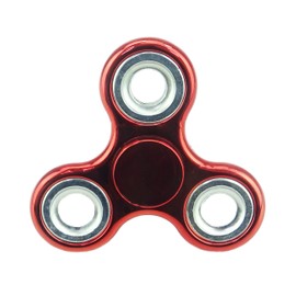 Christmas Concepts® - Exclusive Fidget Hand Spinner - Stress Reducer, Stress Relief, Autism - METALLIC RED