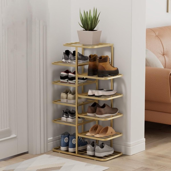 Simcat Shoe Rack Sturdy Metal Shoe Rack Organizer for Closet