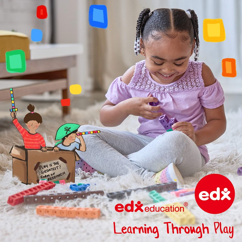 edxeducation Time Flip Chart - Teaching Clock for Kids -