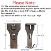 9 Pack Brick Wall Clips for Hanging Pictures Wall Spring