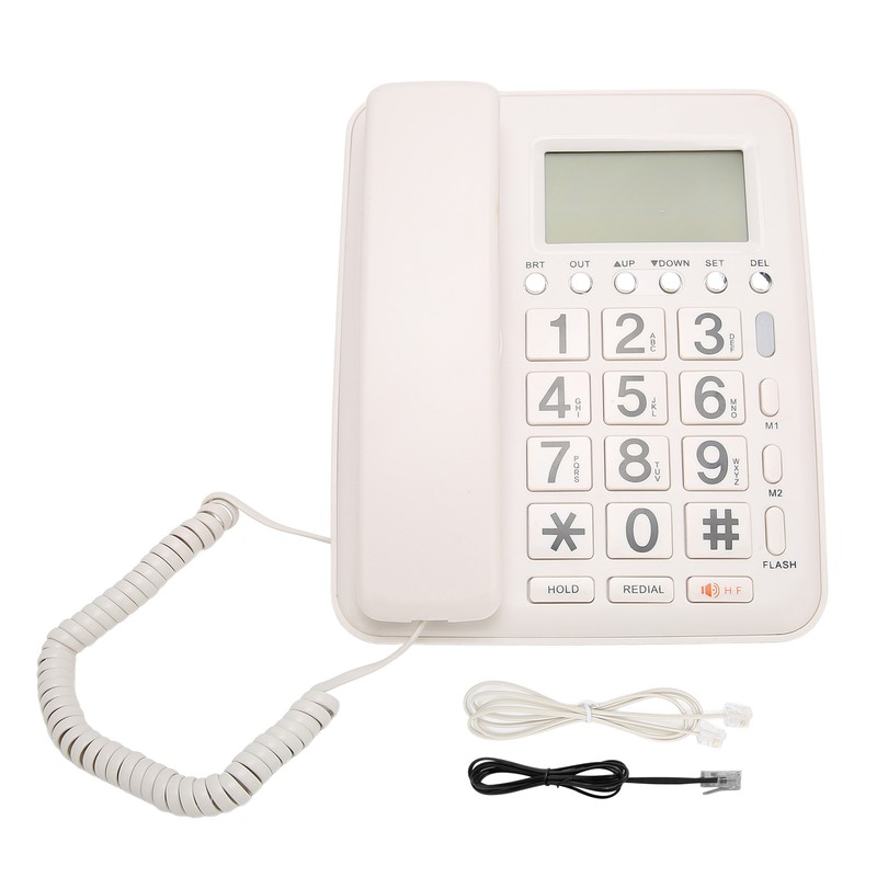 Desk Phone Caller ID Vertical Fixed Hands Free Calling Corded