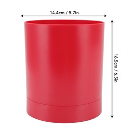 TOPINCN Utensil Holder, Countertop Utensil Holder 360 Degree Rotatable Chopstick Basket Countertop Organizer Tableware Storage Container(Red)