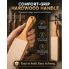 Leather Strop for Knife Sharpening: Double-Sided Genuine Cowhide Stropping Block