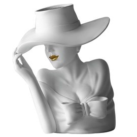 Table Centerpiece Vases, Simple and Modern Goddess Vase Ornaments, Ceramic Flowers in The Living Room, Decorative Vases in The Cafe, Creative Gift