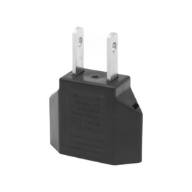 Outlet Conversion Plug, c Type C to A, Set of 1, Domestic Conversion Plug, Power Conversion Plug, 125-250V, 6A, Round, Flat Converter, 2-Pin Type, Plug, High Compatibility, Portable, Compact, Domestic
